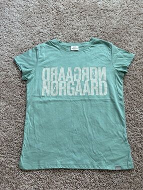 Mads Norgaard Mint Green Logo Tee